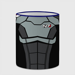 Кружка 3D КОСТЮМ N7 MASS EFFECT N7 М, цвет: 3D-синий кант — фото 2