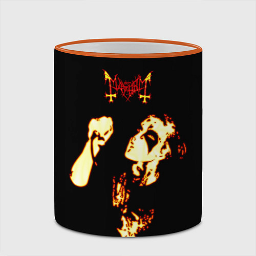 Кружка цветная Mayhem / 3D-Оранжевый кант – фото 2