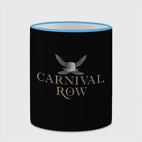 Кружка цветная Карнивал Роу - Carnival Row / 3D-Небесно-голубой кант – фото 2