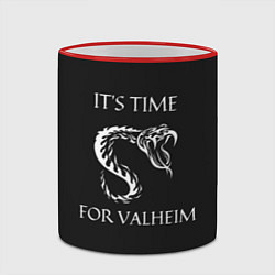 Кружка 3D Its time for Valheim, цвет: 3D-красный кант — фото 2