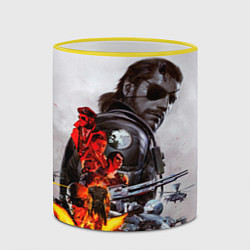 Кружка 3D Metal Gear, цвет: 3D-желтый кант — фото 2