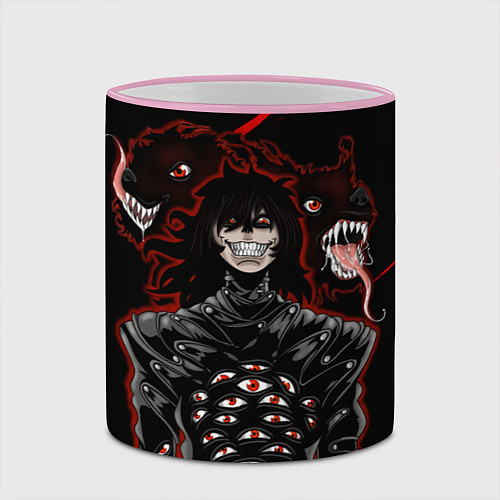 Кружка цветная Hellsing Хеллсинг / 3D-Розовый кант – фото 2