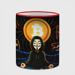 Кружка 3D БИТКОИН BITCOIN, цвет: 3D-красный кант — фото 2