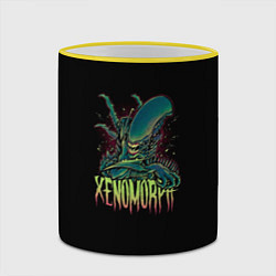 Кружка 3D XENOMORPH, цвет: 3D-желтый кант — фото 2