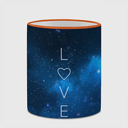Кружка 3D SPACE LOVE, цвет: 3D-оранжевый кант — фото 2