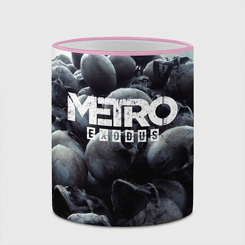 Кружка цветная Metro Exodus / 3D-Розовый кант – фото 2