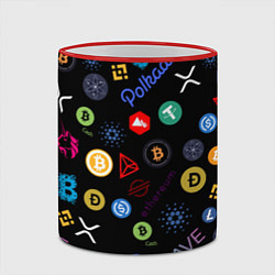 Кружка 3D BITCOIN PATTERN БИТКОИН Z, цвет: 3D-красный кант — фото 2