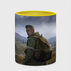 Кружка 3D DAYZ POSTER ДЕЙЗИ ПОСТЕР Z, цвет: 3D-белый + желтый — фото 2