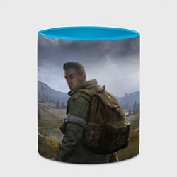 Кружка 3D DAYZ POSTER ДЕЙЗИ ПОСТЕР Z, цвет: 3D-белый + небесно-голубой — фото 2