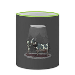 Кружка 3D Прощай, корова, цвет: 3D-светло-зеленый кант — фото 2
