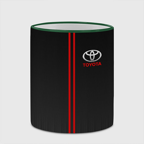 Кружка цветная TOYOTA PASSION FOR LIFE / 3D-Зеленый кант – фото 2