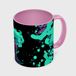 Кружка 3D Death prophet Dota 2, цвет: 3D-белый + розовый