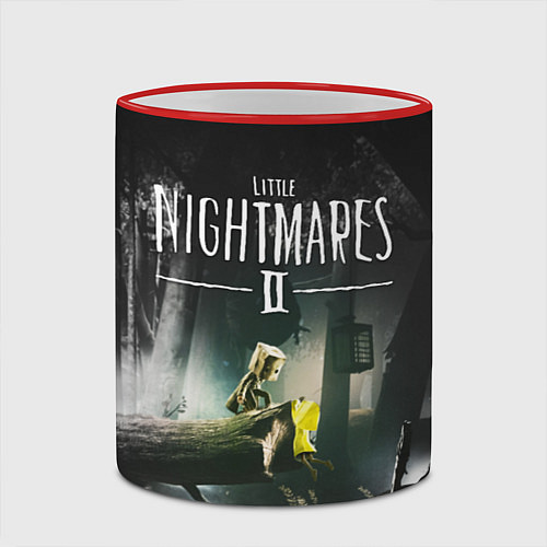 Кружка цветная LITTLE NIGHTMARES ЛИТЛ НАЙТМ / 3D-Красный кант – фото 2