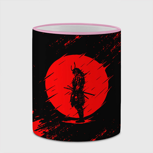 Кружка цветная САМУРАИ SAMURAI / 3D-Розовый кант – фото 2