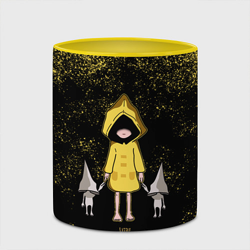 Кружка цветная Little Nightmares / 3D-Белый + желтый – фото 2