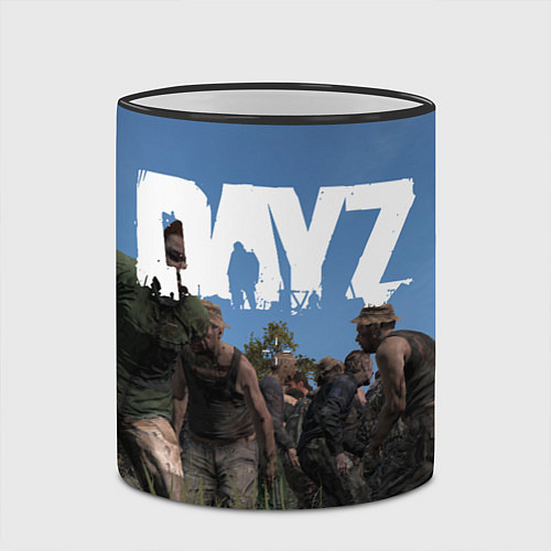 Кружка цветная DayZ / 3D-Черный кант – фото 2