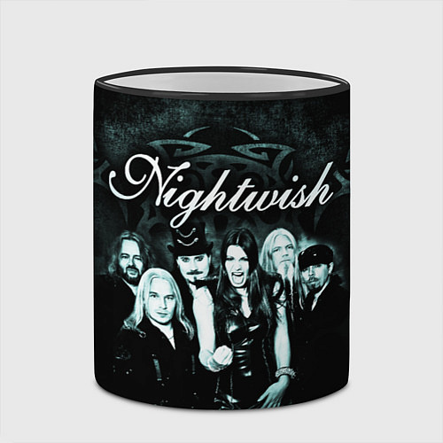 Кружка цветная NIGHTWISH / 3D-Черный кант – фото 2