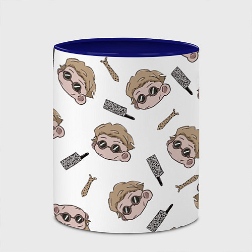 Кружка цветная Нанами Кенто Магическая битва / 3D-Белый + синий – фото 2