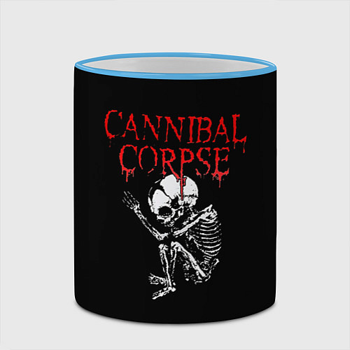 Кружка цветная Cannibal Corpse 1 / 3D-Небесно-голубой кант – фото 2