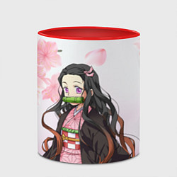 Кружка 3D НЕЗУКА NEZUKO, цвет: 3D-белый + красный — фото 2