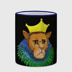 Кружка 3D Lion art, цвет: 3D-синий кант — фото 2