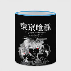 Кружка 3D Who am I? Tokyo Ghoul, цвет: 3D-небесно-голубой кант — фото 2