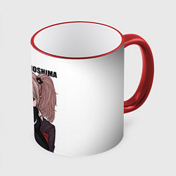 Кружка 3D MONOKUMA JUNKO, цвет: 3D-красный кант