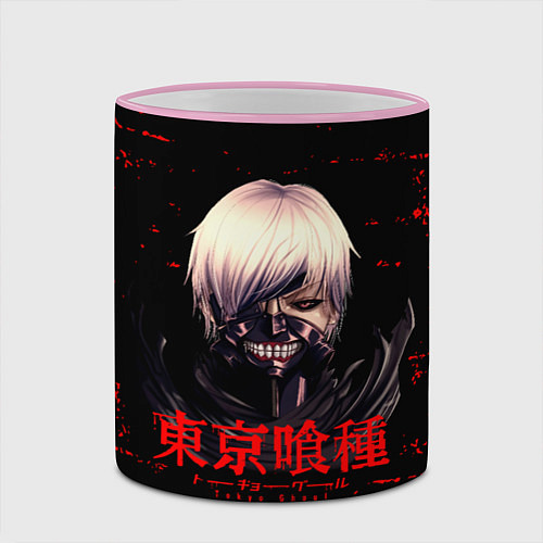 Кружка цветная Токийский гуль Tokyo Ghoul / 3D-Розовый кант – фото 2