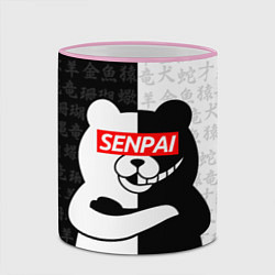 Кружка 3D MONOKUMA МОНОКУМА, цвет: 3D-розовый кант — фото 2