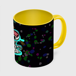 Кружка 3D Friday Night Funkin, цвет: 3D-белый + желтый