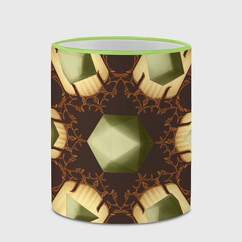 Кружка цветная DnD Dices: Celtic Motifs / 3D-Светло-зеленый кант – фото 2