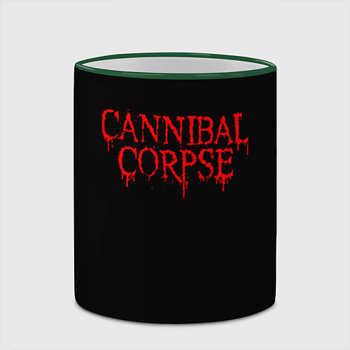 Кружка цветная Cannibal Corpse / 3D-Зеленый кант – фото 2