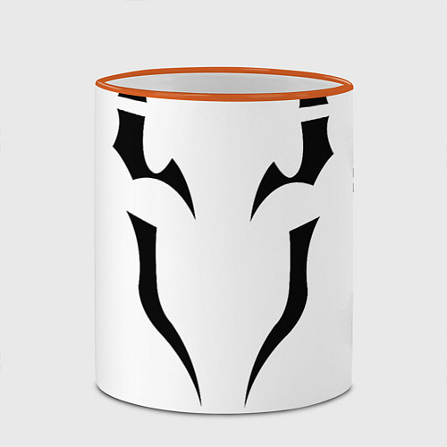 Кружка цветная ИТАДОРИ ТАТУ JUJUTSU KAISEN / 3D-Оранжевый кант – фото 2