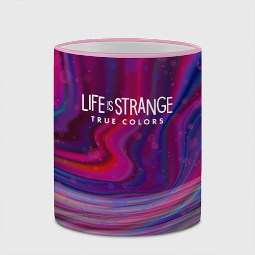 Кружка цветная Life is Strange: True Colors / 3D-Розовый кант – фото 2
