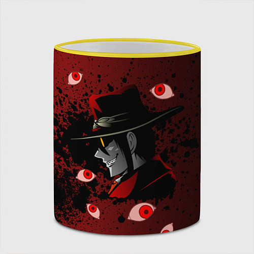 Кружка цветная ХеллсингHellsing / 3D-Желтый кант – фото 2