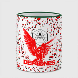 Кружка 3D Deftones, цвет: 3D-зеленый кант — фото 2