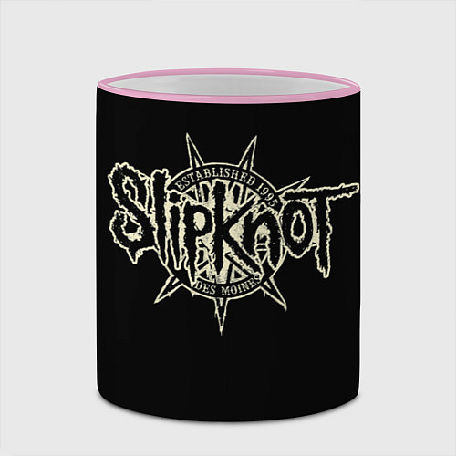 Кружка цветная Slipknot 1995 / 3D-Розовый кант – фото 2