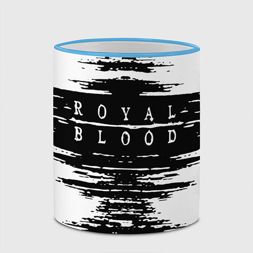 Кружка цветная Royal blood / 3D-Небесно-голубой кант – фото 2