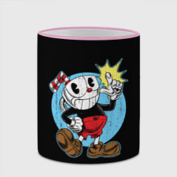 Кружка 3D CUPHEAD КАПХЕД, цвет: 3D-розовый кант — фото 2