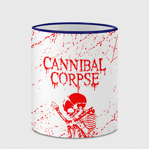 Кружка цветная Cannibal corpse / 3D-Синий кант – фото 2