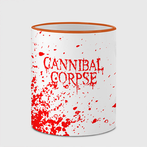 Кружка цветная Cannibal corpse / 3D-Оранжевый кант – фото 2