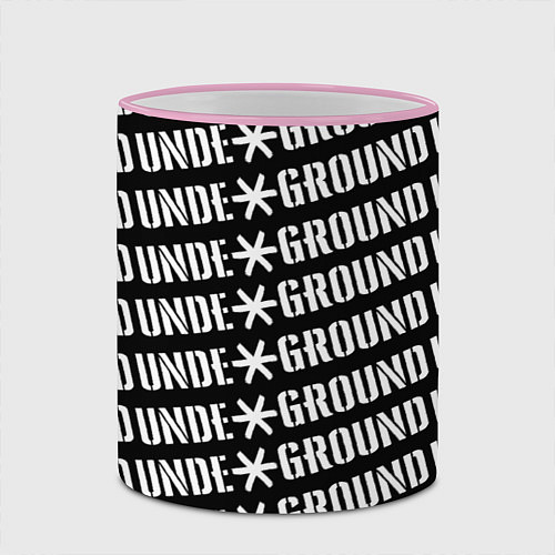 Кружка цветная UNDERGROUND / 3D-Розовый кант – фото 2