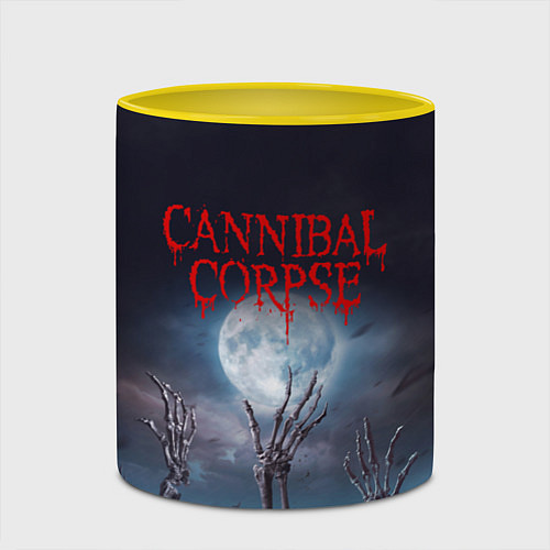 Кружка цветная Cannibal Corpse Труп Каннибала Z / 3D-Белый + желтый – фото 2