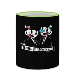 Кружка 3D The Soul Brothers, цвет: 3D-светло-зеленый кант — фото 2
