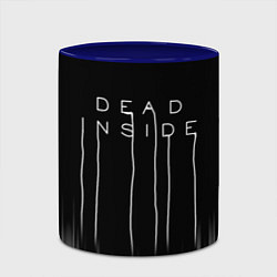 Кружка 3D DEAD INSIDE DEATH STRANDING, цвет: 3D-белый + синий — фото 2