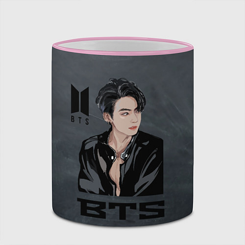 Кружка цветная BTS / 3D-Розовый кант – фото 2