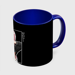 Кружка 3D Zero Two, цвет: 3D-белый + синий