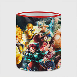 Кружка 3D КЛИНОК РАССЕКАЮЩИЙ ДЕМОНОВ ПЕРСОНАЖИ, цвет: 3D-красный кант — фото 2