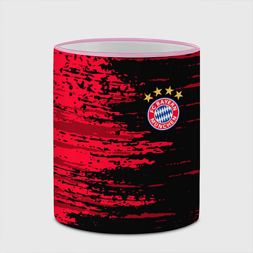 Кружка цветная BAYERN MUNCHEN / 3D-Розовый кант – фото 2