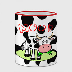 Кружка 3D Moo!, цвет: 3D-красный кант — фото 2
